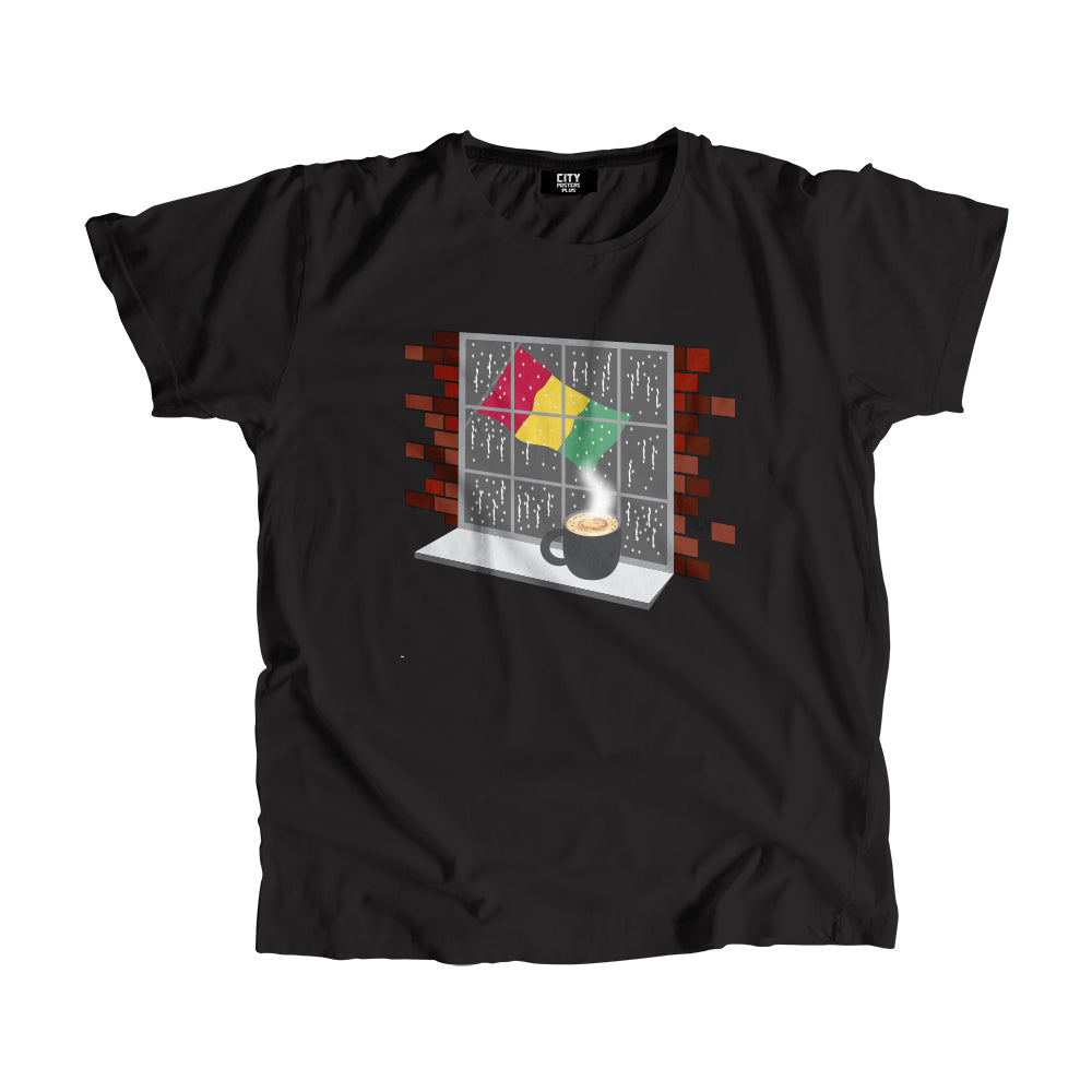 Guinea Coffee Rain Men Unisex T-Shirt | Coffee Lover Graphic Tee
