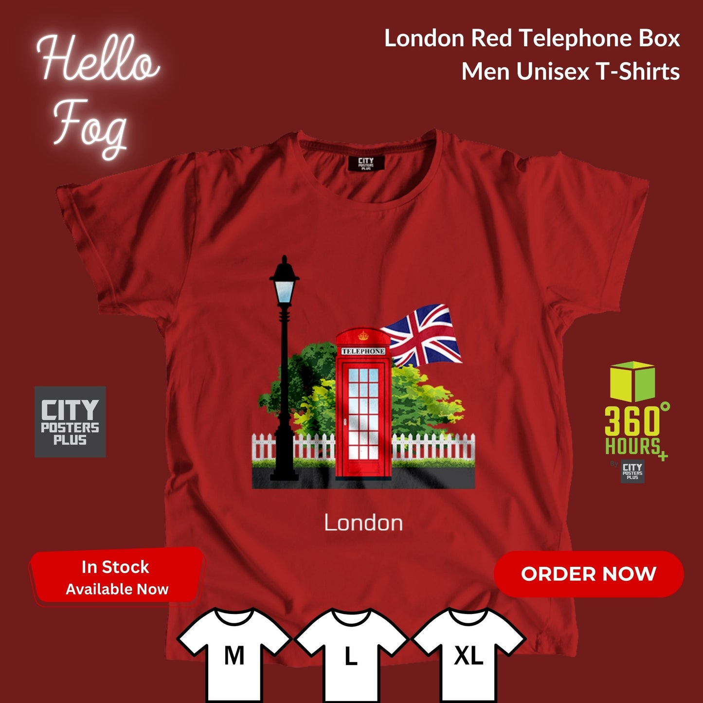 London Red Telephone Men Unisex Men Unisex T-Shirt (Red)