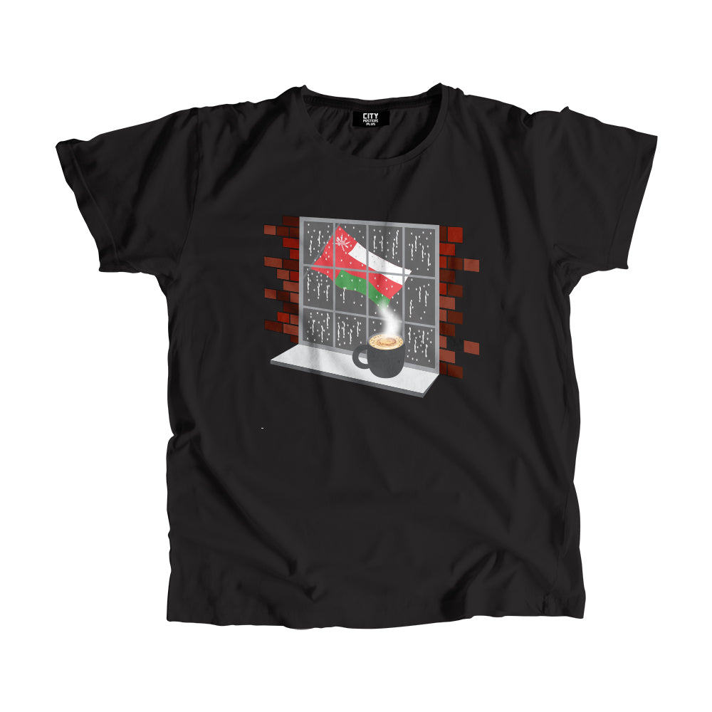 Oman Coffee Rain Men Unisex T-Shirt | Coffee Lover Graphic Tee
