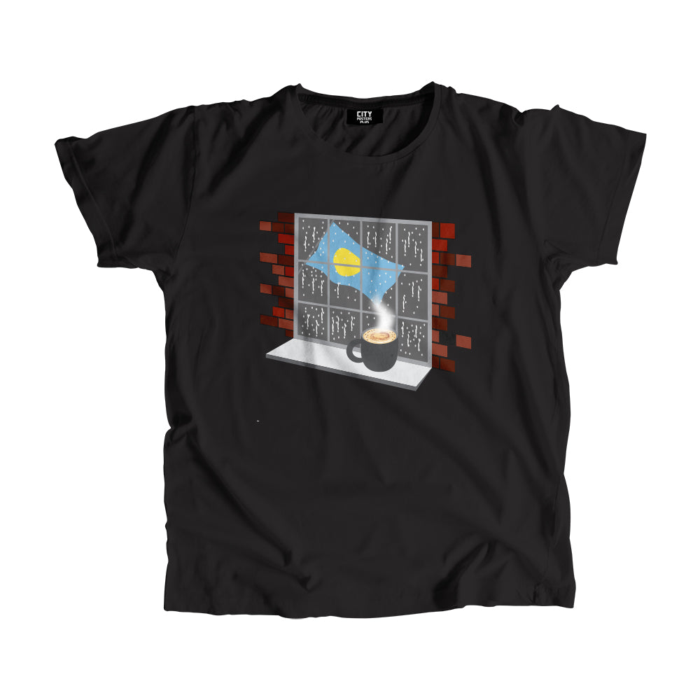 Palau Coffee Rain Men Unisex T-Shirt | Coffee Lover Graphic Tee