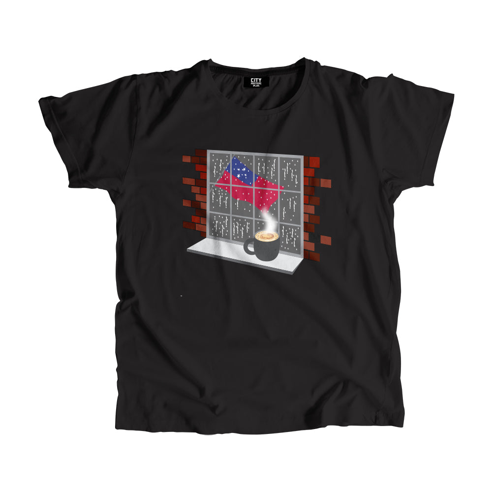 Samoa Coffee Rain Men Unisex T-Shirt | Coffee Lover Graphic Tee