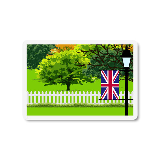 United Kingdom Trees and Street Lamp Magnets