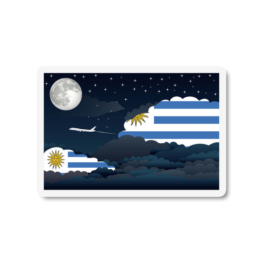 Uruguay Night Clouds Magnets