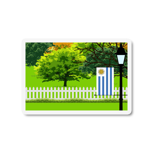 Uruguay Trees and Street Lamp Magnets