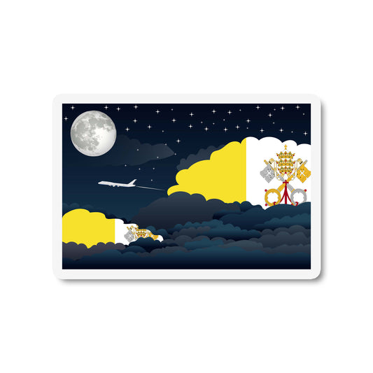Vatican City Holy See Night Clouds Magnets