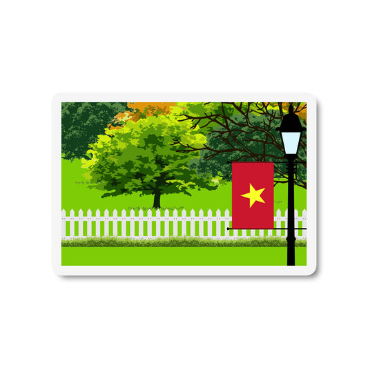 Vietnam Trees and Street Lamp Magnets