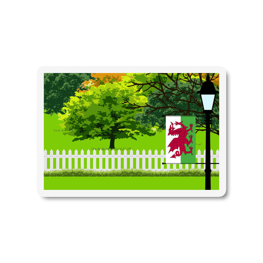 Wales Trees and Street Lamp Magnets