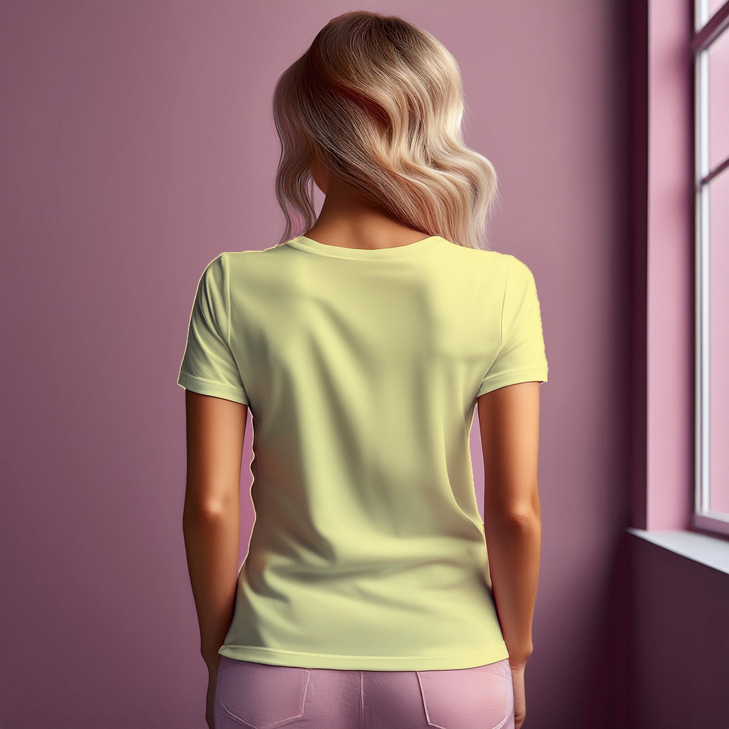 City Posters Plus 96 Number Women T-Shirt (Butter Yellow) | Stylish Numeric Graphic Tee