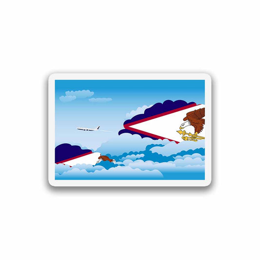 American Samoa Day Clouds Magnets