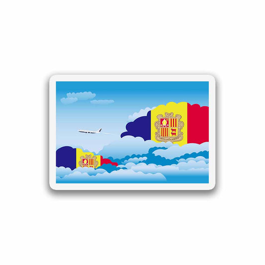Andorra Day Clouds Magnets