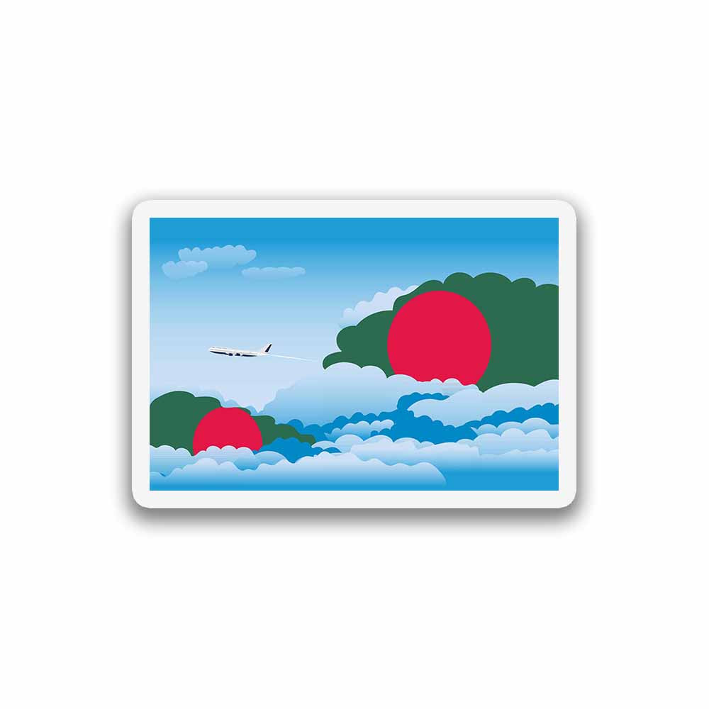 Bangladesh Day Clouds Magnets