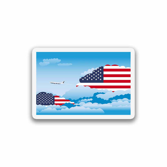 United States Day Clouds Magnets
