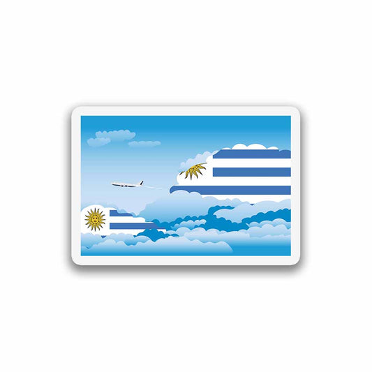Uruguay Day Clouds Magnets