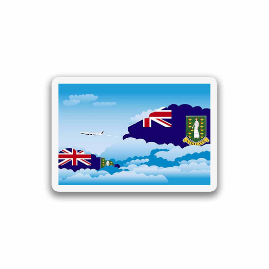 Virgin Islands - UK Day Clouds Magnets