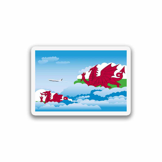 Wales Day Clouds Magnets