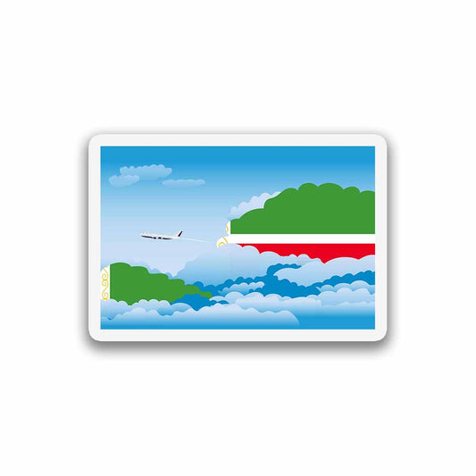 Chechen Republic Day Clouds Magnets