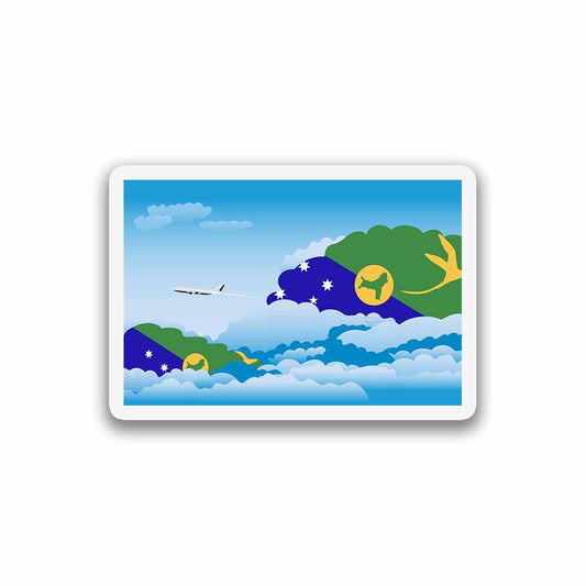 Christmas Island Day Clouds Magnets