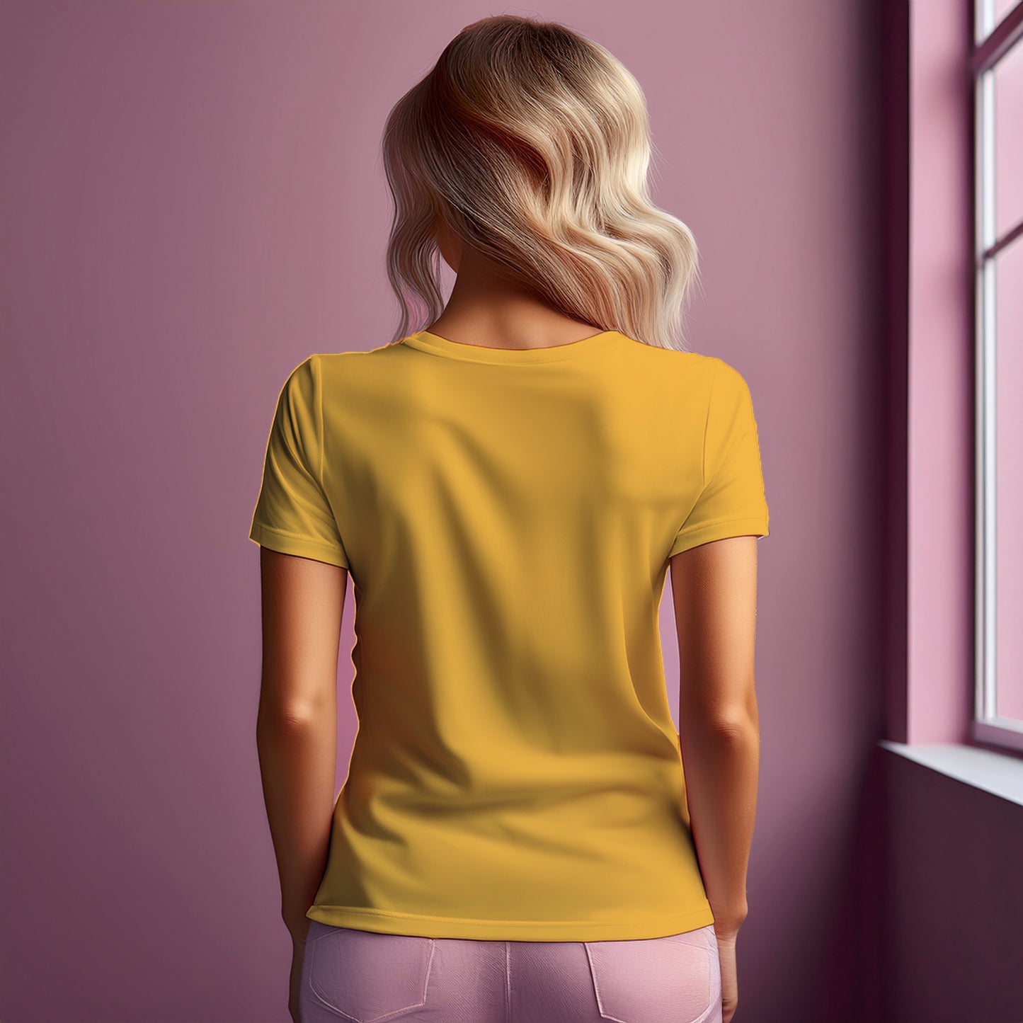 City Posters Plus 39 Number Women T-Shirt (Golden Yellow) | Stylish Numeric Graphic Tee