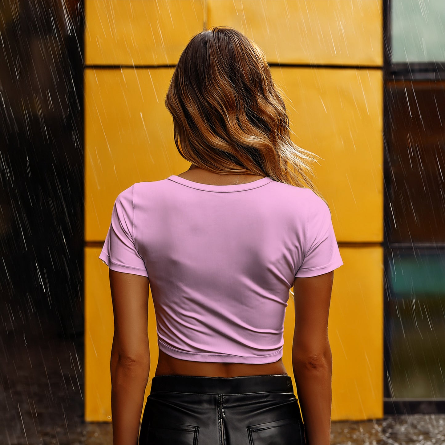 City Posters Plus 12 Number Women Crop Top (Light Pink)