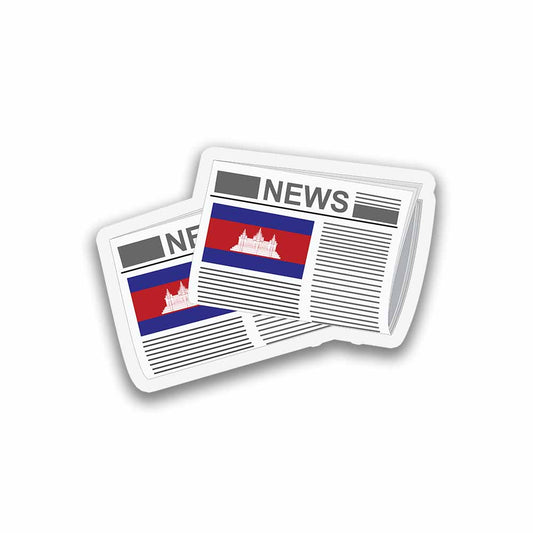 Cambodia Newspapers Magnets