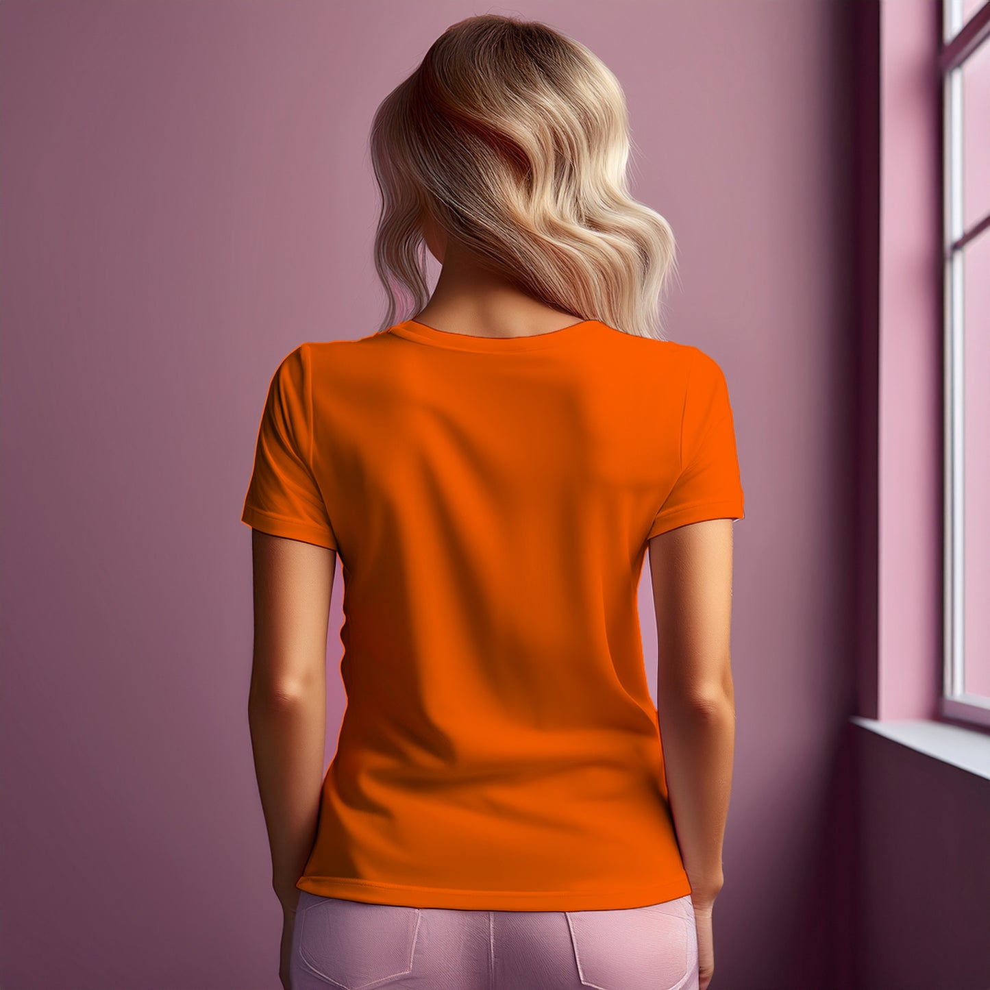 City Posters Plus 60 Number Women T-Shirt (Orange) | Stylish Numeric Graphic Tee