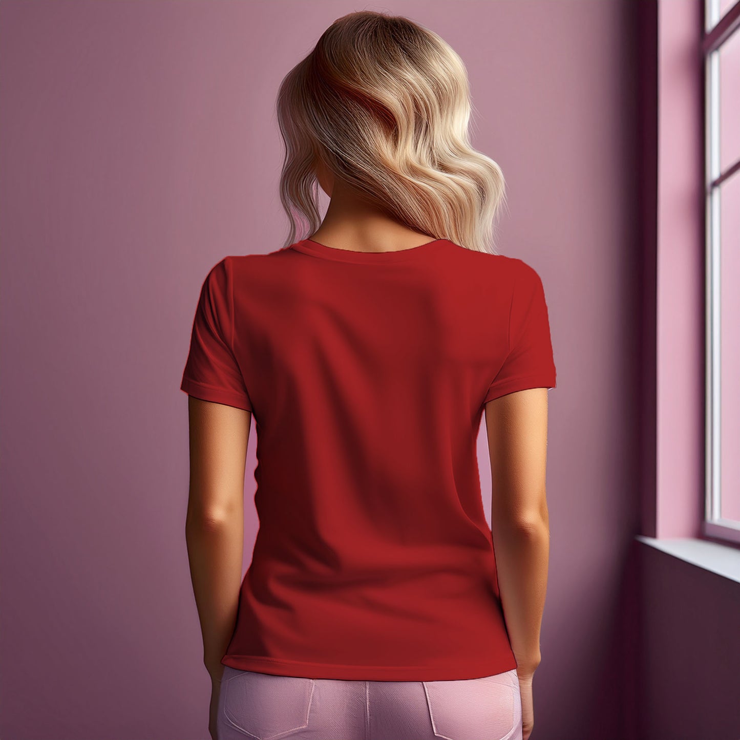 City Posters Plus 73 Number Women T-Shirt (Red) | Stylish Numeric Graphic Tee