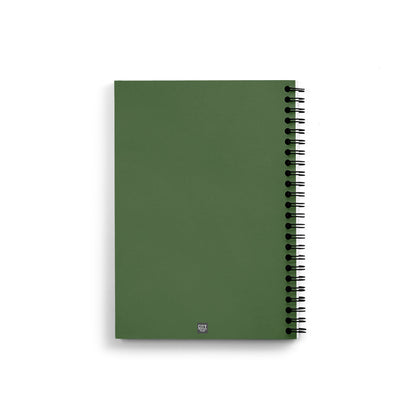 95 Number Notebook (Olive Green, A5 Size, 100 Pages, Ruled, 4 Pack)