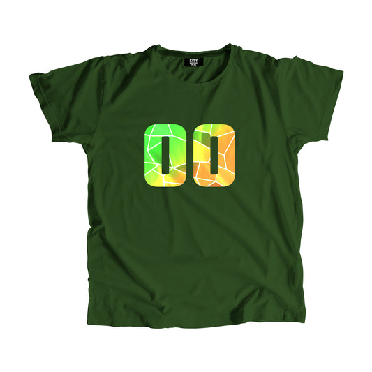 00 Number Kids T-Shirt (Olive Green)