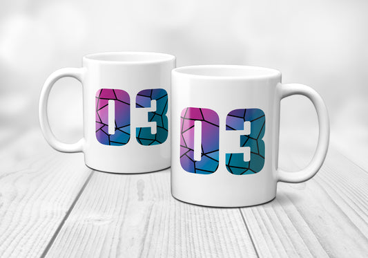 03 Number Mug (White)