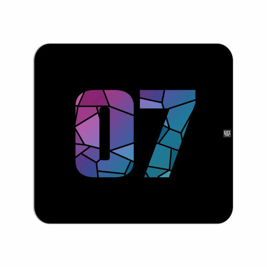 07 Number Mouse pad