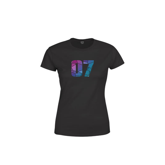 07 Number Women's T-Shirt (Black)