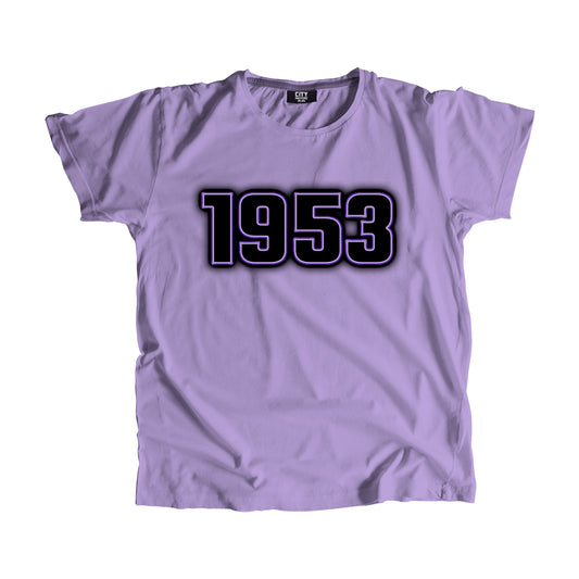 1953 Year Men Women Unisex T-Shirt (Irish Lavender)