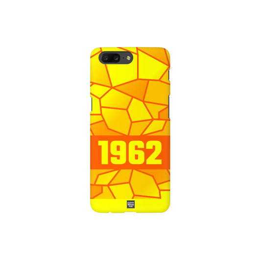 1962 Year Apple iPhone 14 Pro Max Glass Mobile Cover Cases (Orange)