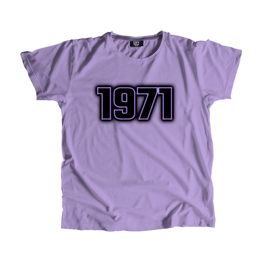 1971 Year Men Women Unisex T-Shirt (Irish Lavender)