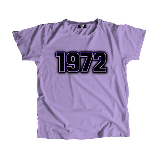 1972 Year Men Women Unisex T-Shirt (Irish Lavender)