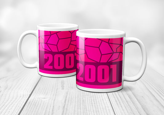 2001 Year Mug (11oz, Light Pink)