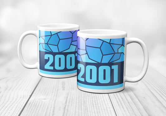 2001 Year Mug (11oz, Navy Blue)