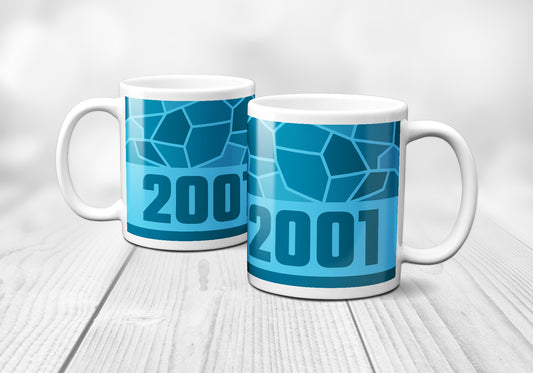 2001 Year Mug (11oz, Sky Blue)