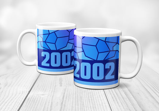 2002 Year Mug (11oz, Royal Blue)