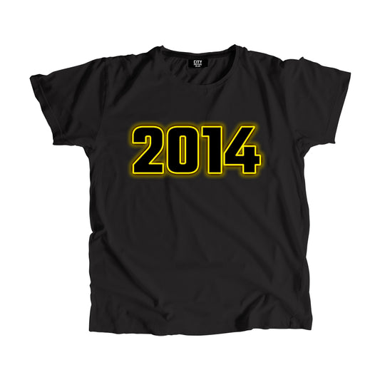 2014 Year Men Women Unisex T-Shirt (Black)