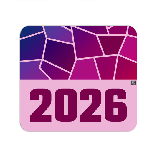 2026 Year Mouse pad (Light Pink)