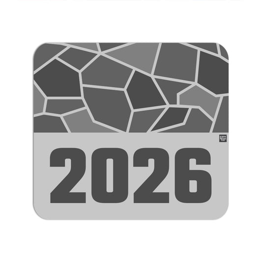 2026 Year Mouse pad (Melange Grey)
