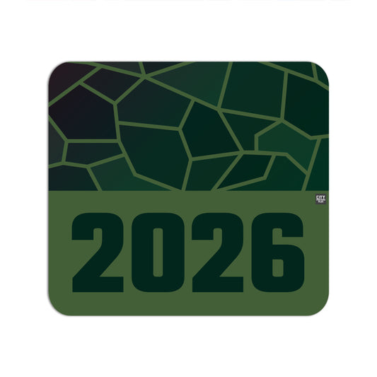 2026 Year Mouse pad (Olive Green)