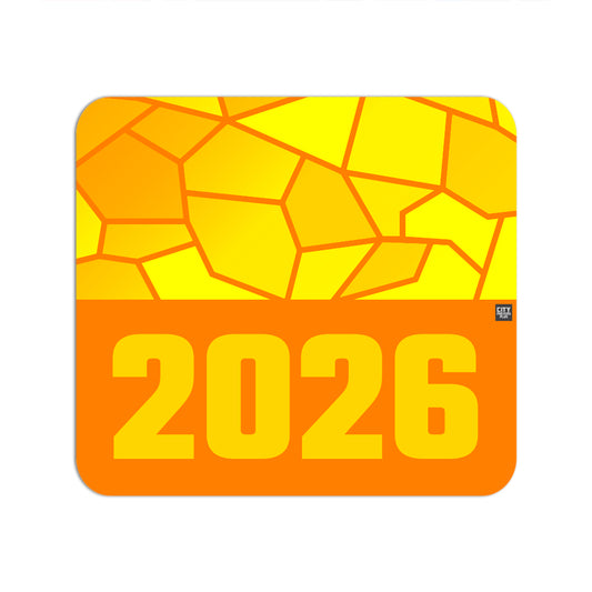 2026 Year Mouse pad (Orange)
