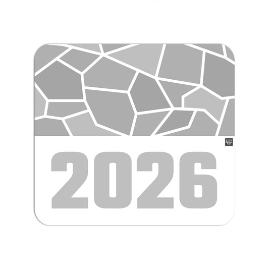 2026 Year Mouse pad (White)