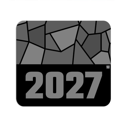 2027 Year Mouse pad (Black)