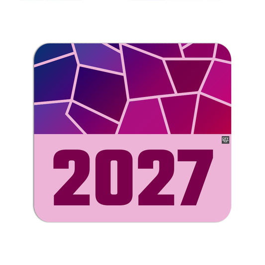 2027 Year Mouse pad (Light Pink)