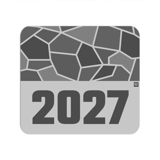 2027 Year Mouse pad (Melange Grey)