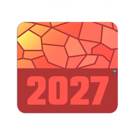 2027 Year Mouse pad (Red)