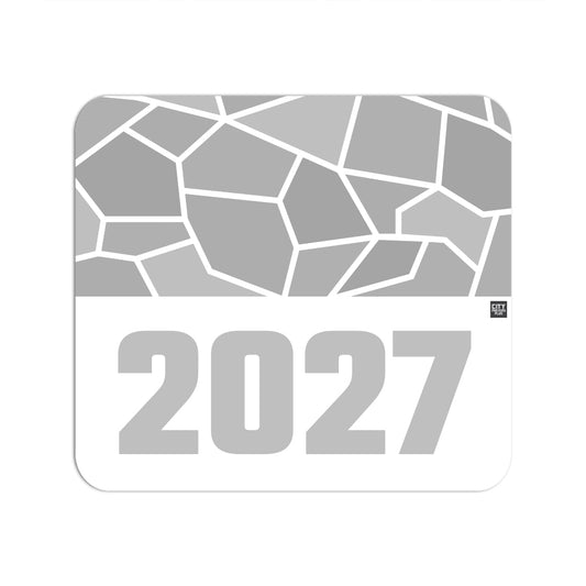2027 Year Mouse pad (White)